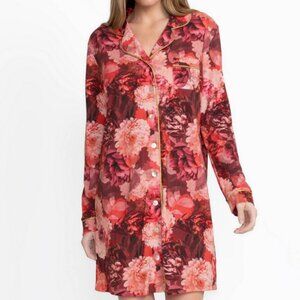 Johnny Was Neena SleepShirt/Nightie In Rosas NWT